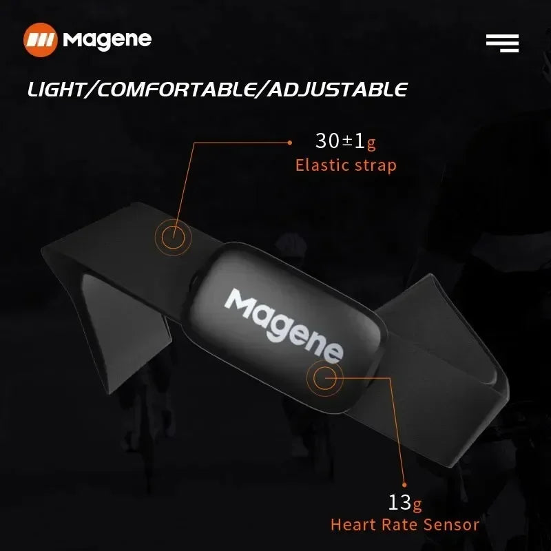 Heart rate sensor, frequency monitor, Ciaca sensor, double ANT mobile application, bluetooth with chest, bicycles, computers
