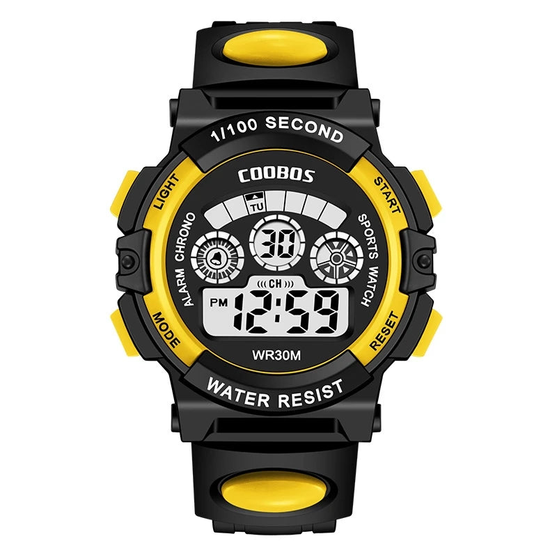 Active Smart Fit Kids LED Watch — Waterproof, Luminous Digital Sport Watch for Boys & Girls