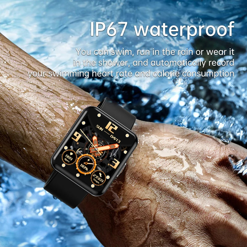 Active Smart Fit Health Watch — Body Temp, Heart Rate & Blood Pressure Monitor