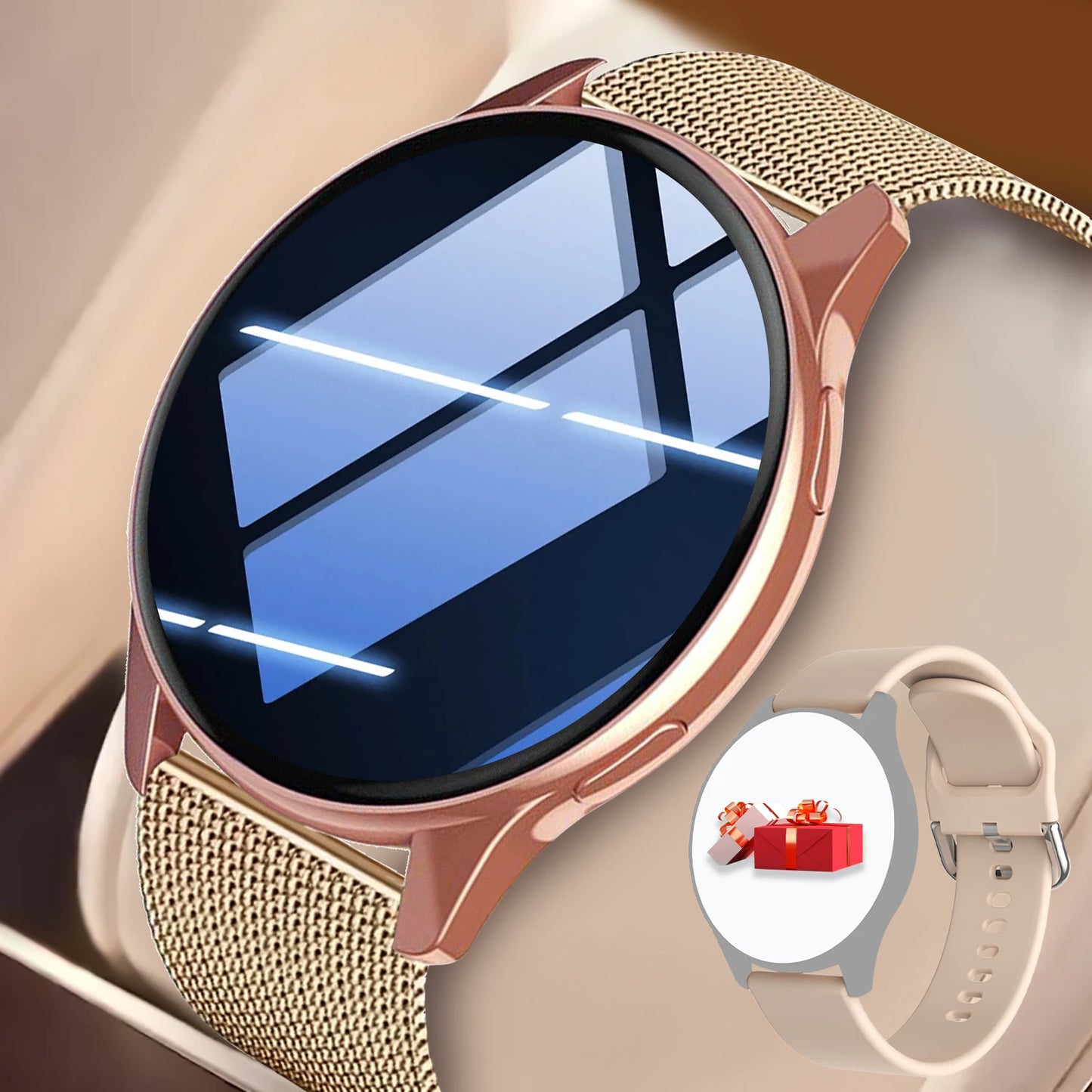 Active Smart Fit Sport Watch — Phone Call, Music Control & Interchangeable Band