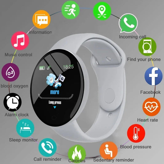 Active Smart Fit D18 Round Smartwatch — Multi-Sport, Calls & Music Control