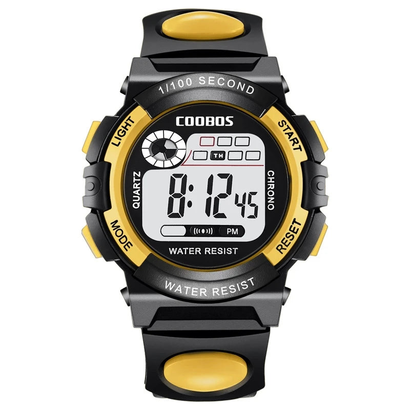 Active Smart Fit Kids LED Watch — Waterproof, Luminous Digital Sport Watch for Boys & Girls
