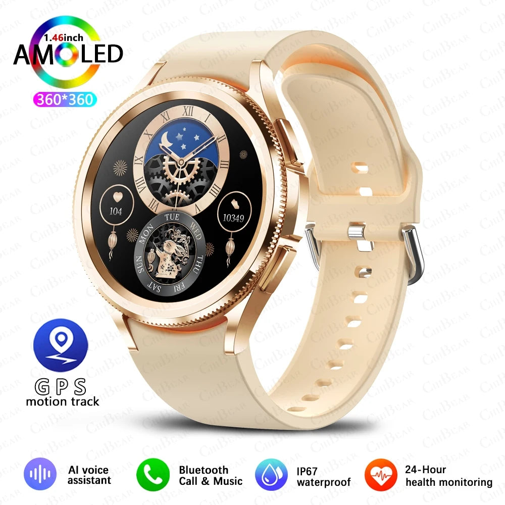 Active Smart Fit Classic Watch — Bluetooth Call, Full Touch Screen & Health Monitor