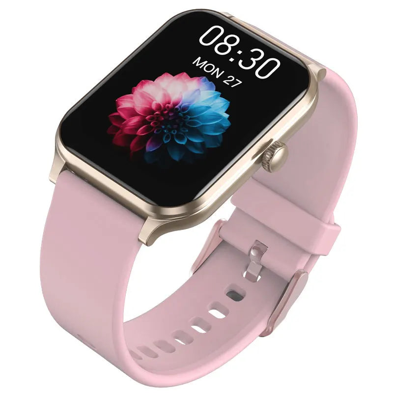 Active Smart Fit Women's Tracker — Fitness, Sleep & Health Monitor (Gold Pink)