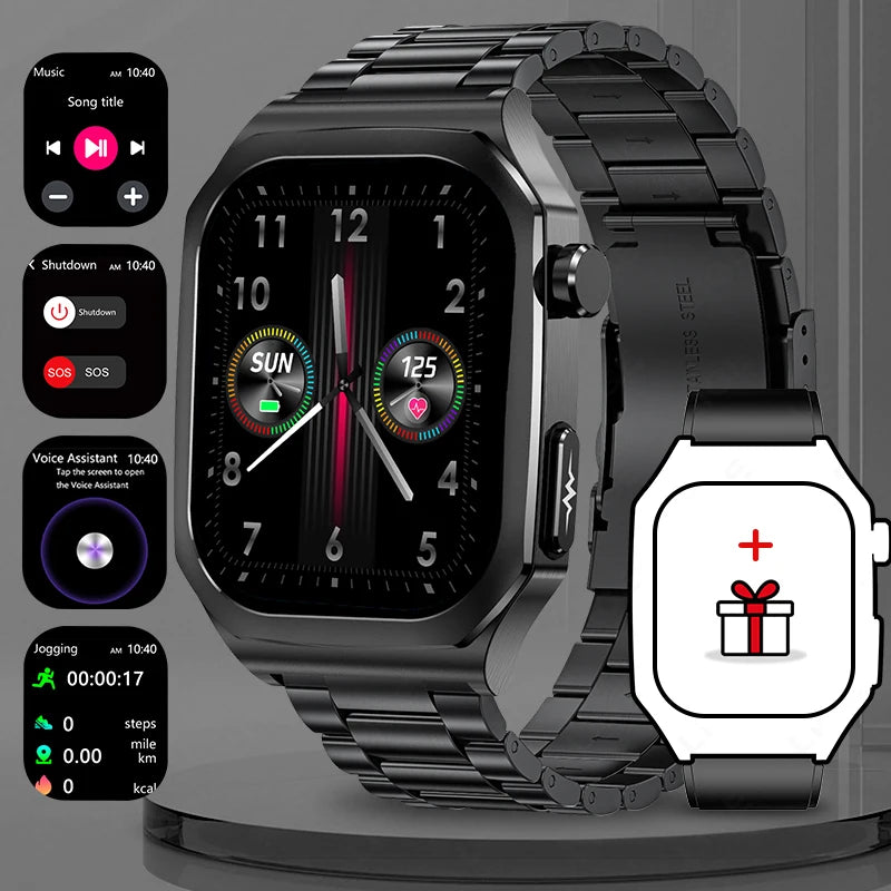 LIGE New AI Healthy Diagnose Smart Watch ECG PPG Blood Lipid Uric Acid Bluetooth Call Blood Pressure Health Smartwatch Men Women