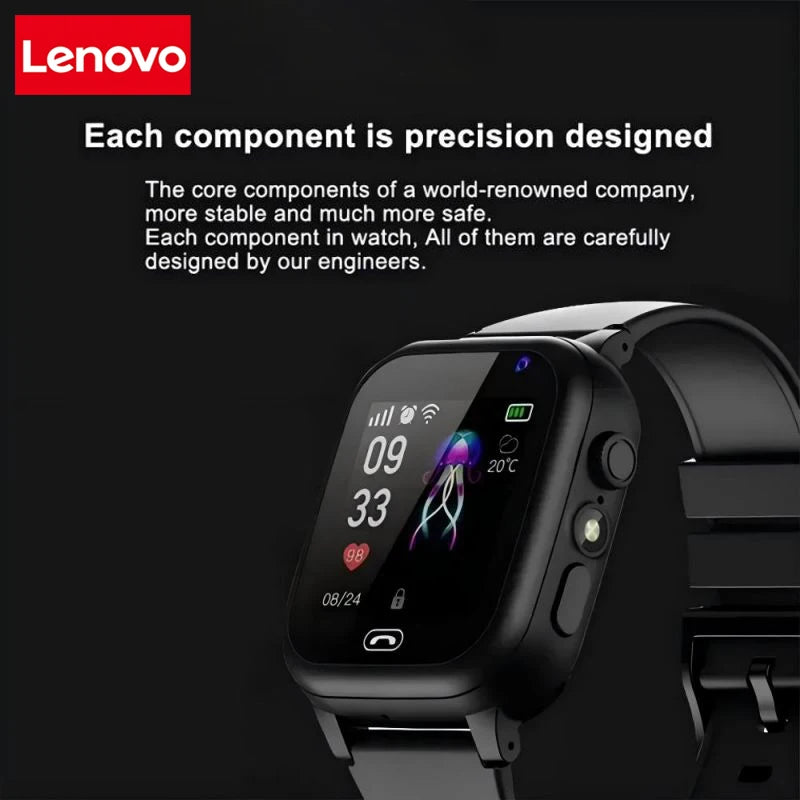 Active Smart Fit Lenovo Kids 4G Watch — GPS SOS, Video Call, Camera & Waterproof