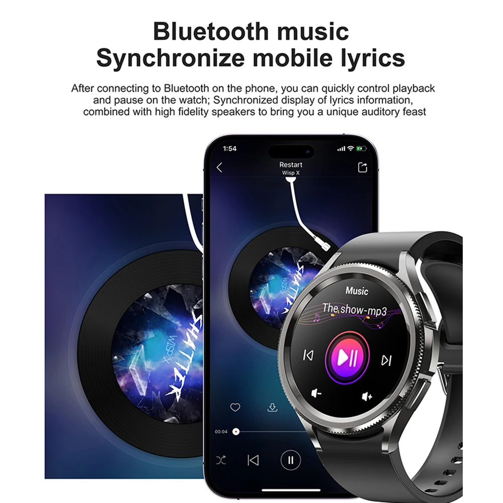 Active Smart Fit Classic Watch — Bluetooth Call, Full Touch Screen & Health Monitor