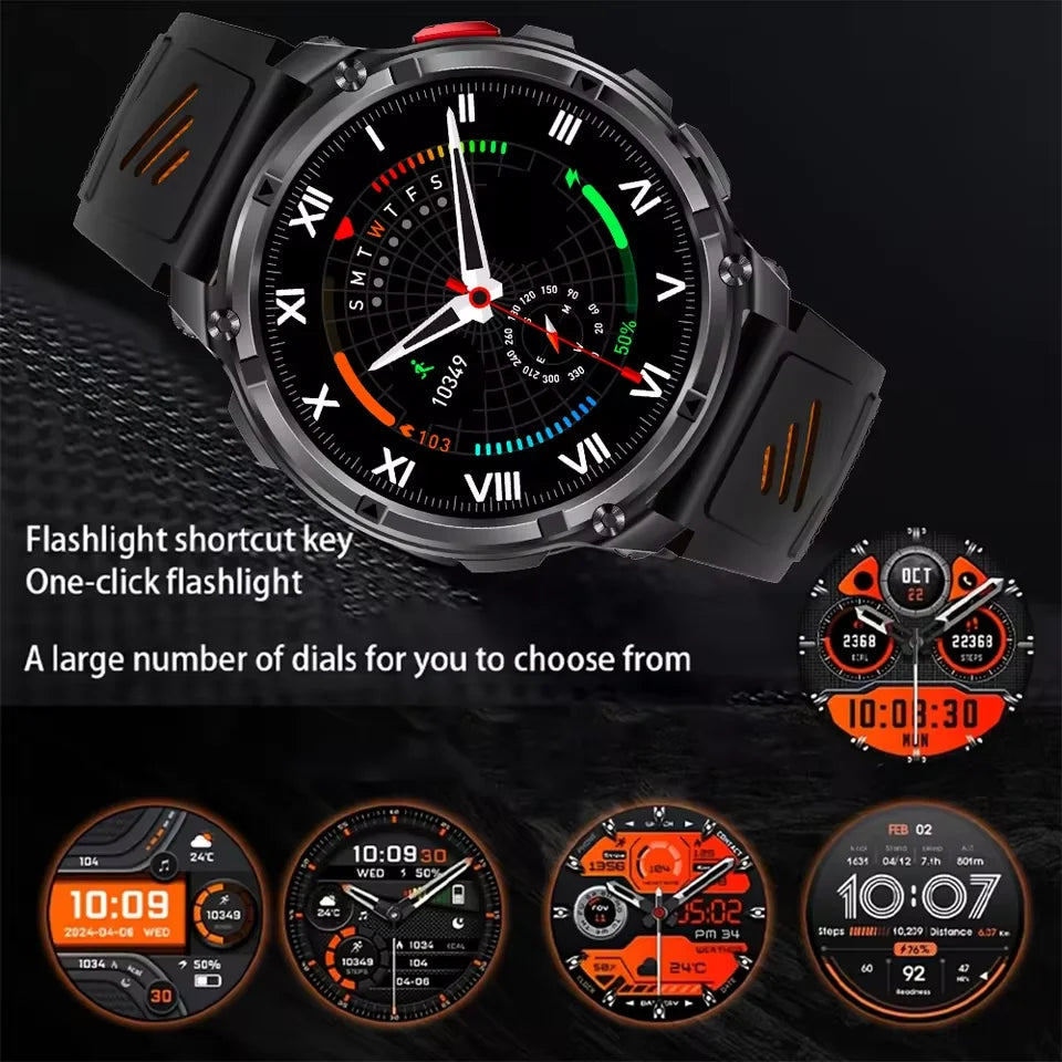 Active Smart Fit T-Rex Ultra Watch — GPS, Compass, 1100mAh & IP69K Military Grade