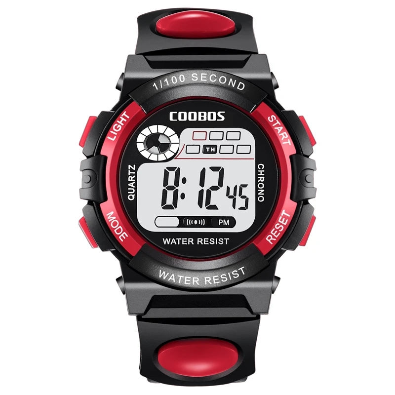 Active Smart Fit Kids LED Watch — Waterproof, Luminous Digital Sport Watch for Boys & Girls