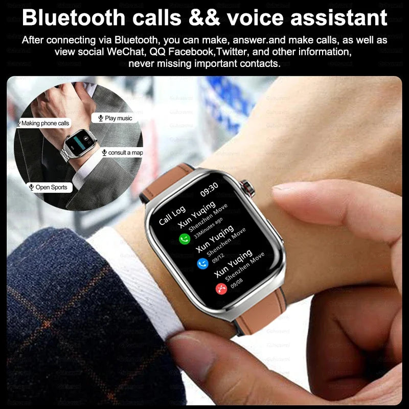 2025 New ECG Smart Watch Women BT Call Heart Rate Blood lipids Uric acid Health Monit Watches AI Voice 650mAh Sports Smartwatch