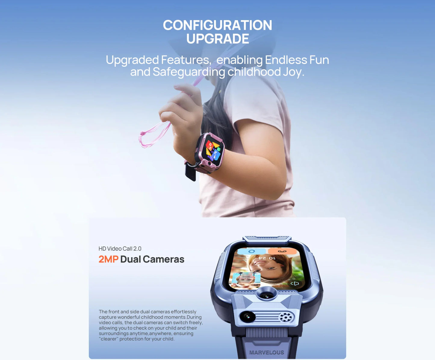 Active Smart Fit Mibro Kids Watch — Sports, Waterproof & Android Compatible