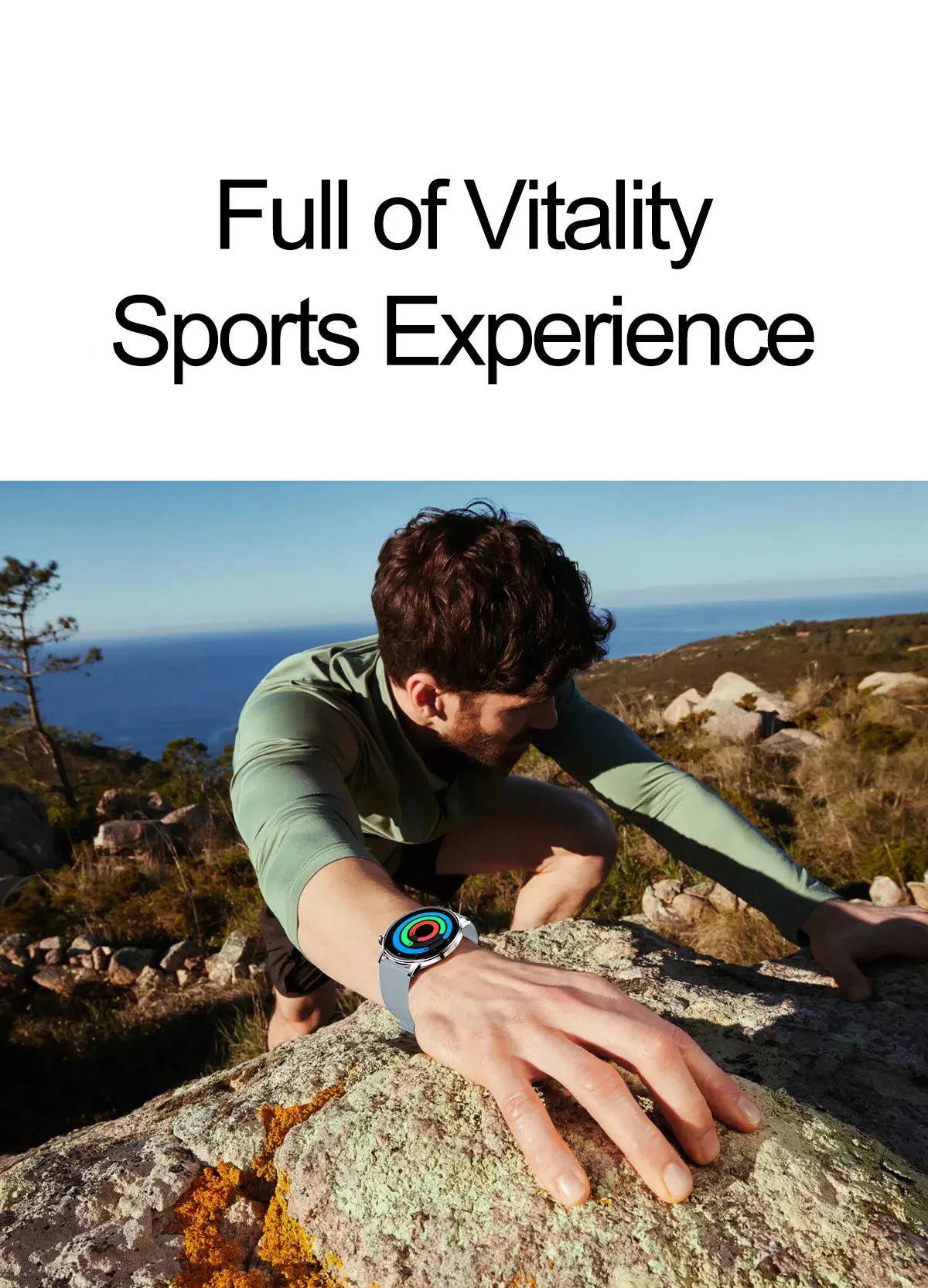 Active Smart Fit Voice Watch — Voice Assistant, BT Call, Music & Multi-Menu