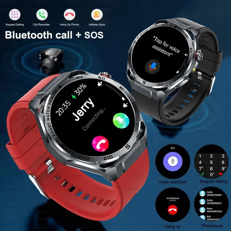 2026 Health Care ECG+PPG Smart Watch BMI ASnalysis Uric Acid Blood Lipids Blood Pressure BT Call AMOLED Smartwatch For Men Women