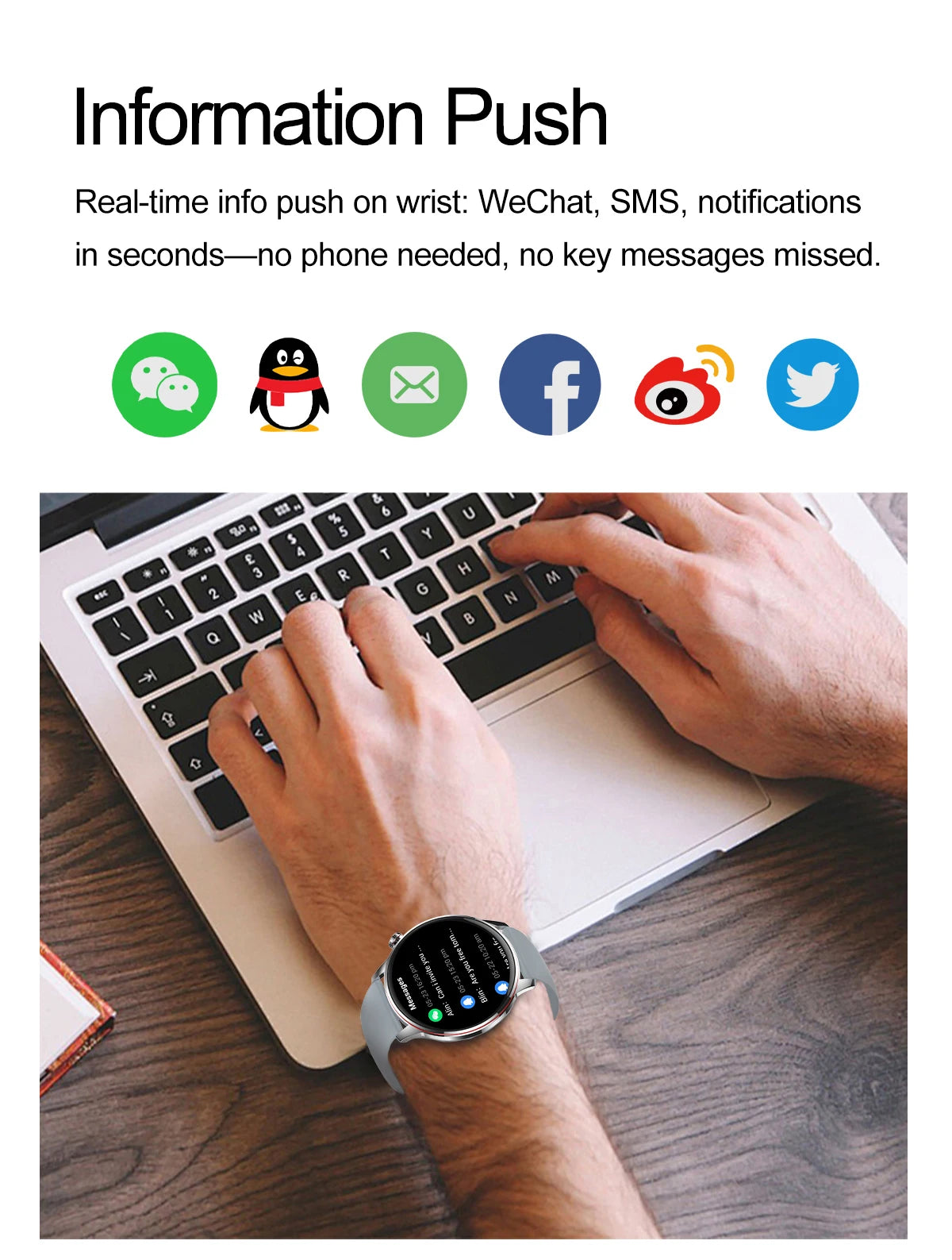 Active Smart Fit Voice Watch — Voice Assistant, BT Call, Music & Multi-Menu