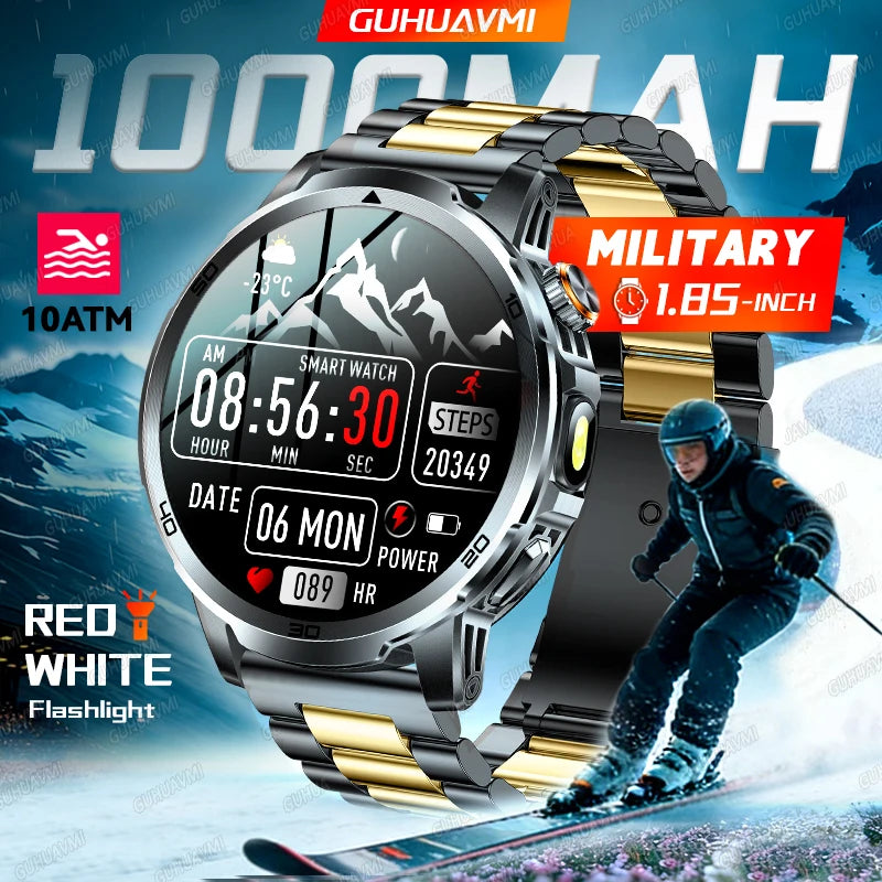 Active Smart Fit Pulse Watch — 1.85" Full Touch, Bluetooth Call & Fitness Tracker