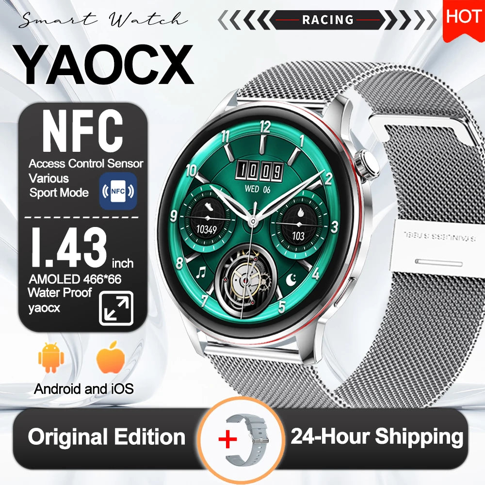 Active Smart Fit Voice Watch — Voice Assistant, BT Call, Music & Multi-Menu