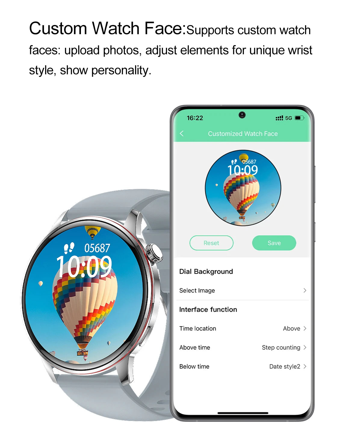 Active Smart Fit Voice Watch — Voice Assistant, BT Call, Music & Multi-Menu