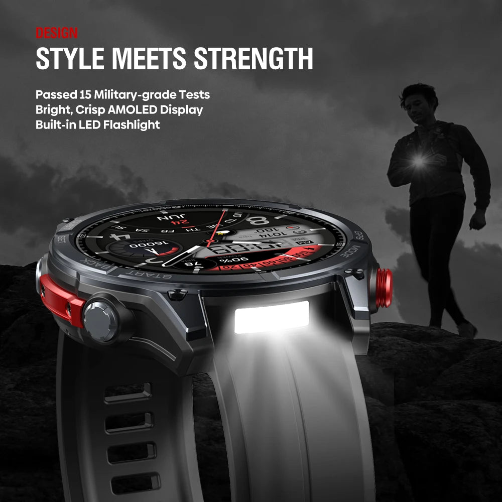 Active Smart Fit Zeblaze Stratos 4 — GPS, Compass, Altimeter, Flashlight & BT Call