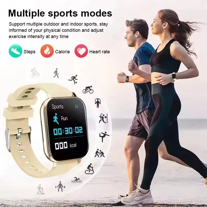 Active Smart Fit Touch Sport Watch — Bluetooth Call, Fitness Tracker & Digital Smartwatch