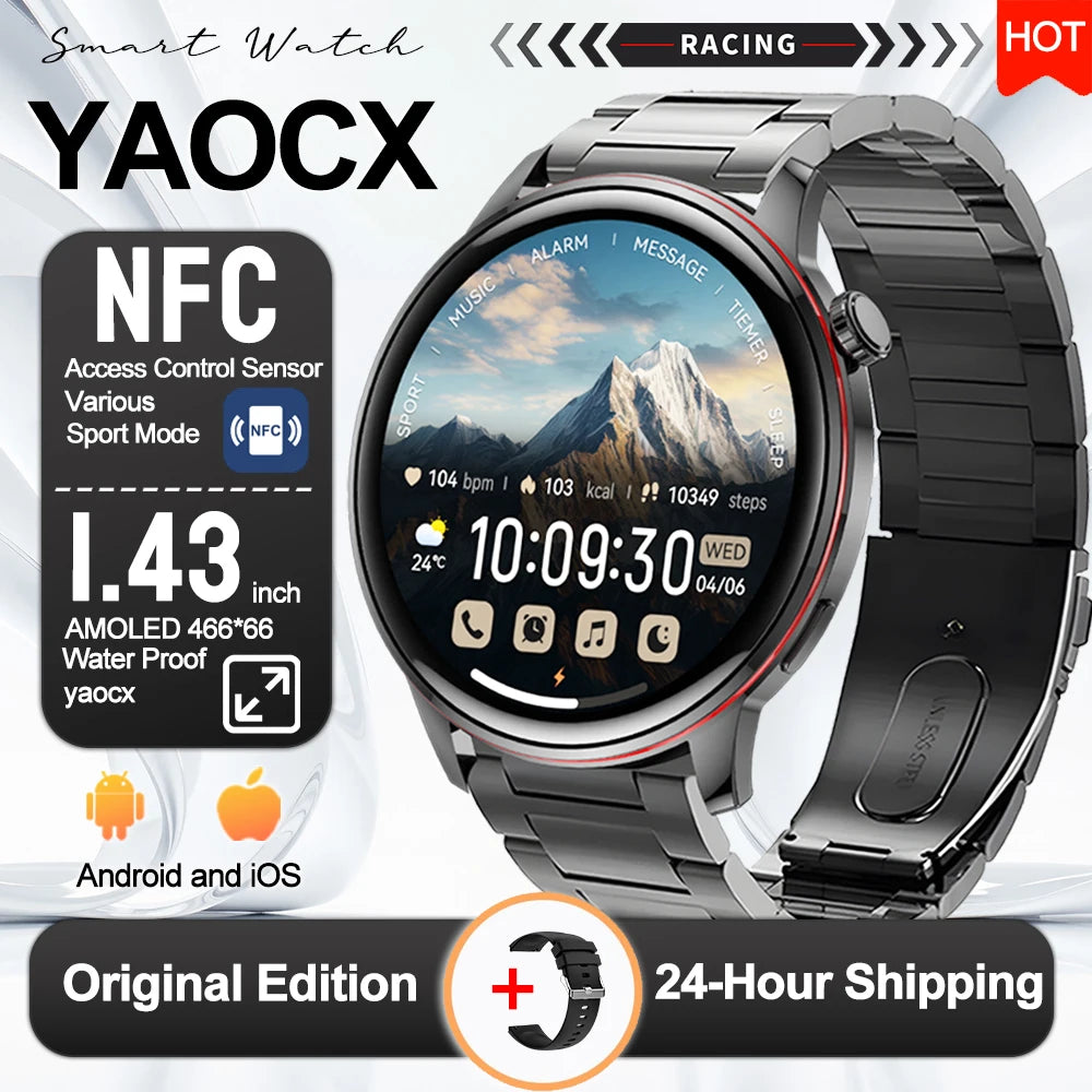 Active Smart Fit Voice Watch — Voice Assistant, BT Call, Music & Multi-Menu