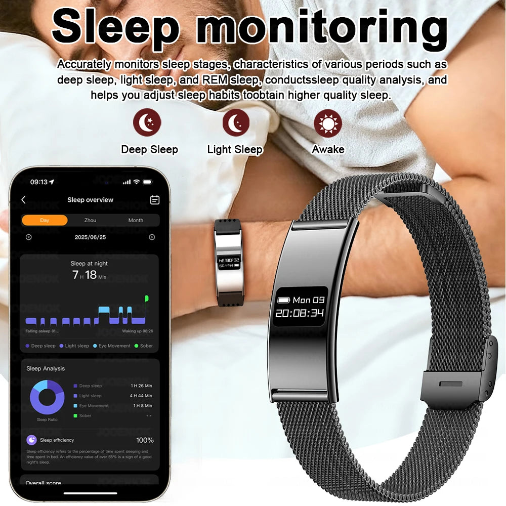 Active Smart Fit Health Band — Heart Rate, Sleep Monitor, Waterproof & Sports Tracker