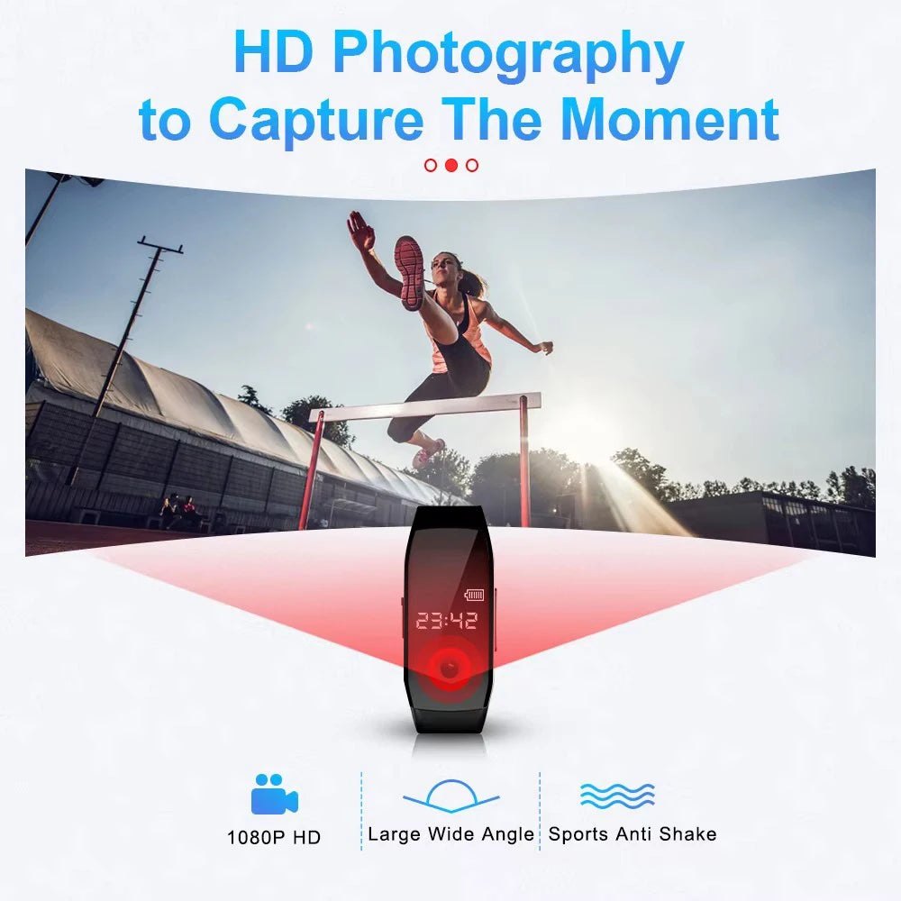 Active Smart Fit Cam Watch — Photo, Video & Voice Recording