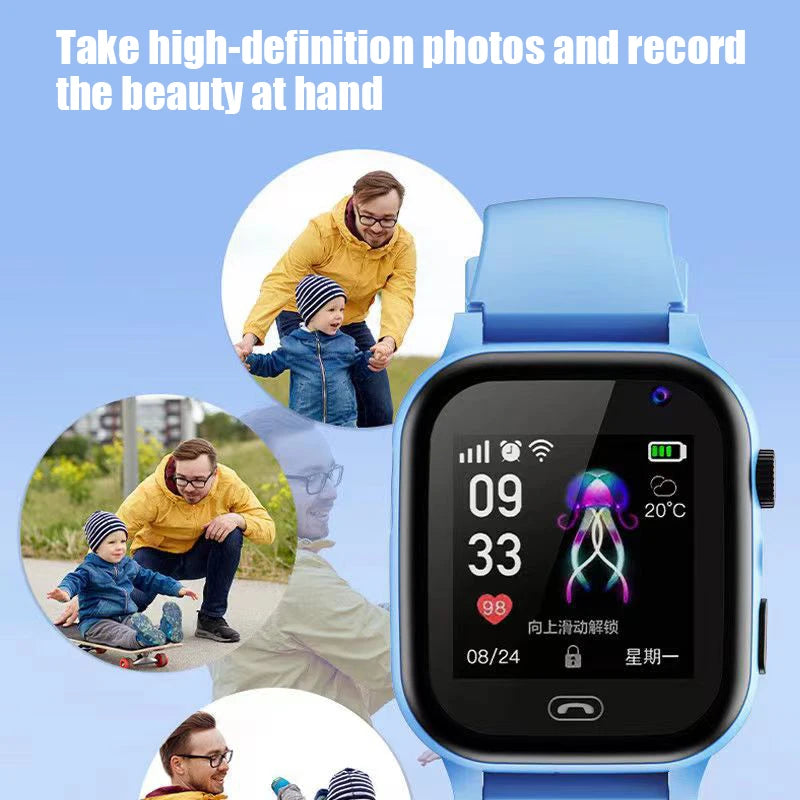 Active Smart Fit Kids 4G Watch — SOS GPS, Video Call, Camera & Waterproof