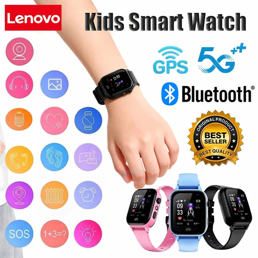 Active Smart Fit Lenovo Kids 4G Watch — GPS SOS, Video Call, Camera & Waterproof