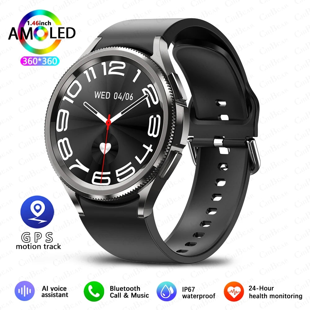 Active Smart Fit Classic Watch — Bluetooth Call, Full Touch Screen & Health Monitor