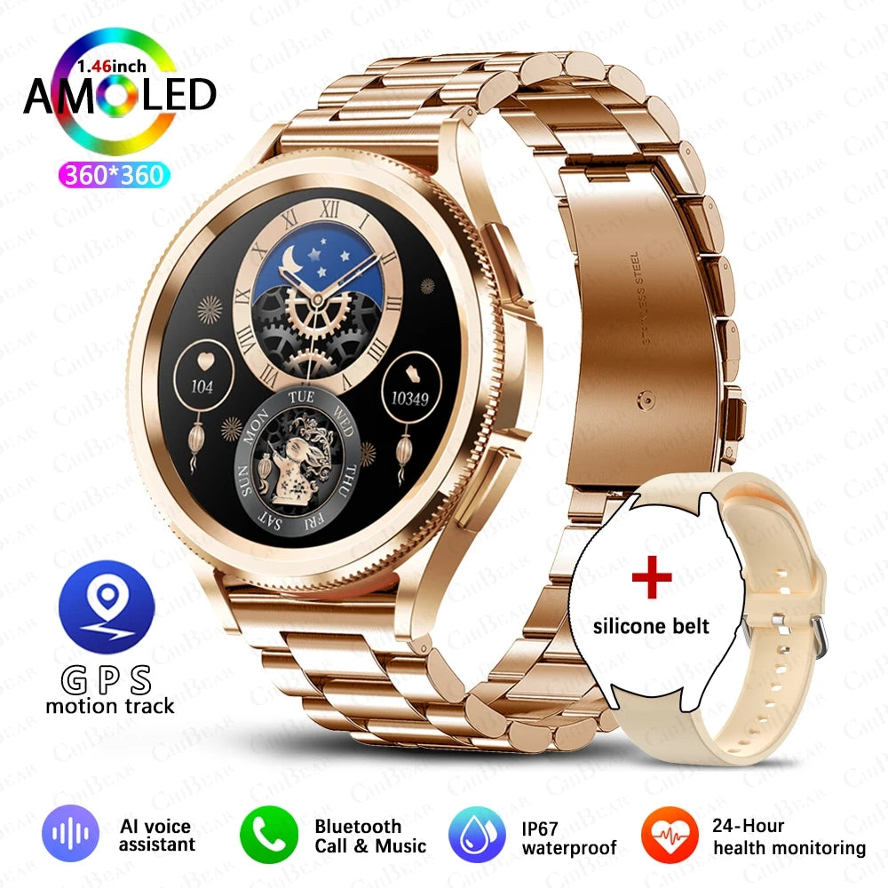 Active Smart Fit Classic Watch — Bluetooth Call, Full Touch Screen & Health Monitor