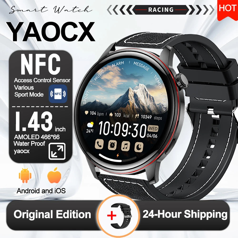Active Smart Fit Voice Watch — Voice Assistant, BT Call, Music & Multi-Menu