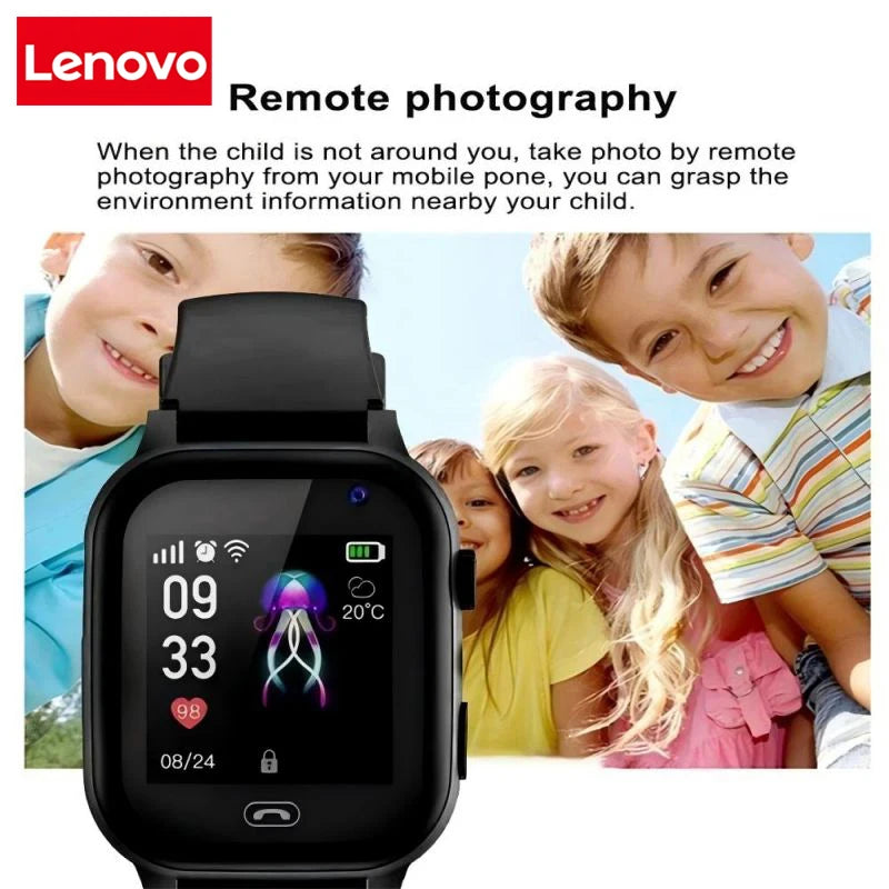 Active Smart Fit Lenovo Kids 4G Watch — GPS SOS, Video Call, Camera & Waterproof