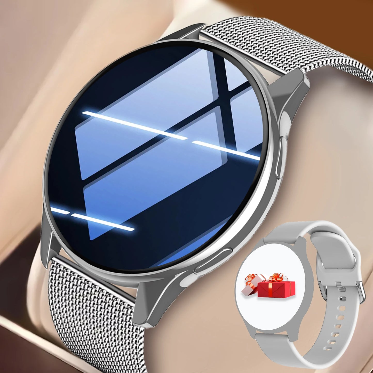 Active Smart Fit Sport Watch — Phone Call, Music Control & Interchangeable Band