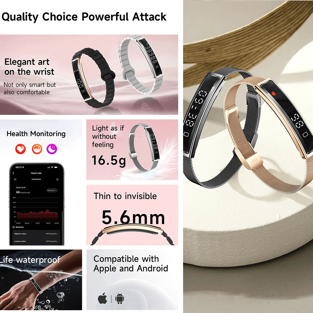 Active Smart Fit B3 Ultra Slim Band — Heart Rate, Blood Oxygen, Waterproof & Swimming
