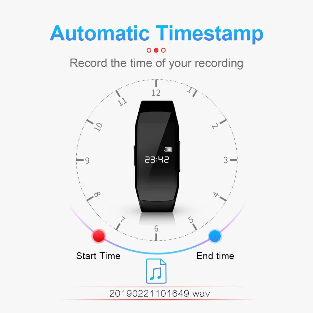 Active Smart Fit Cam Watch — Photo, Video & Voice Recording