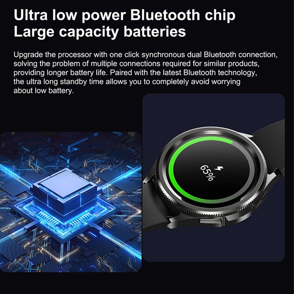 Active Smart Fit Classic Watch — Bluetooth Call, Full Touch Screen & Health Monitor