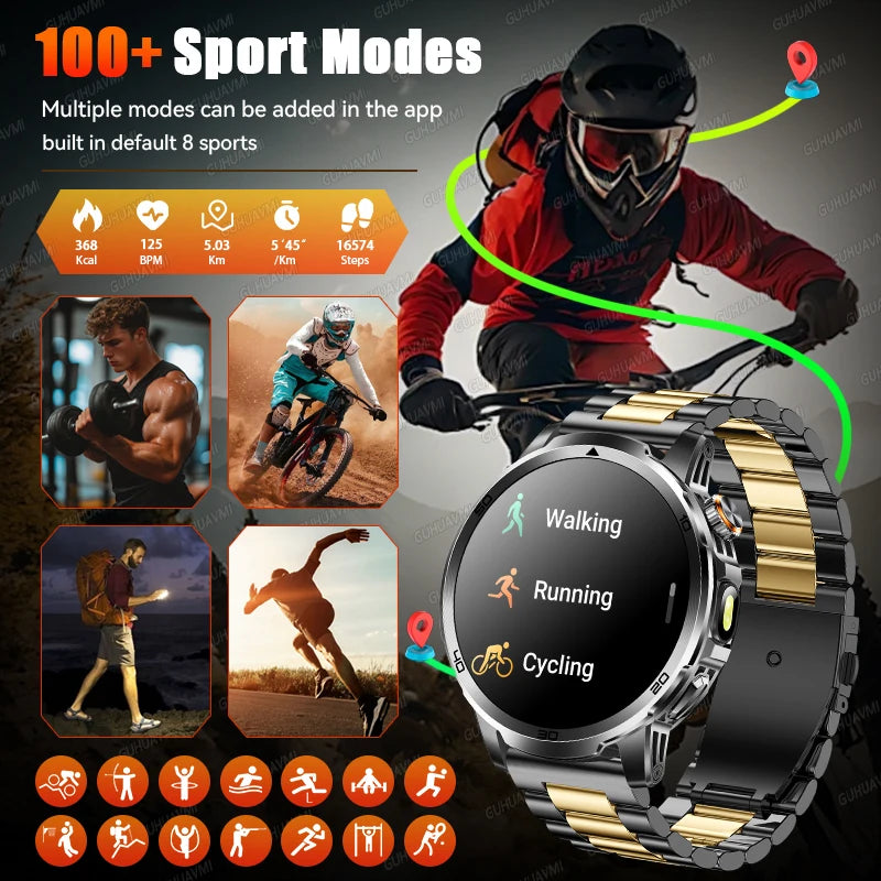 Active Smart Fit Pulse Watch — 1.85" Full Touch, Bluetooth Call & Fitness Tracker