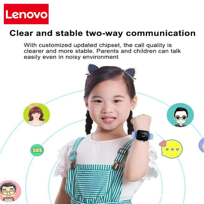 Active Smart Fit Lenovo Kids 4G Watch — GPS SOS, Video Call, Camera & Waterproof