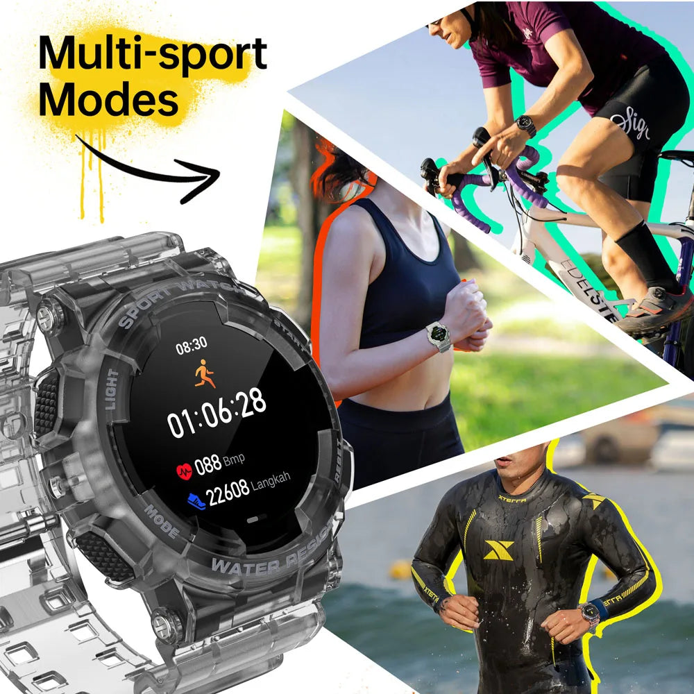 Active Smart Fit Korean Style Watch — BT Call, Fitness Tracker & Health Monitor