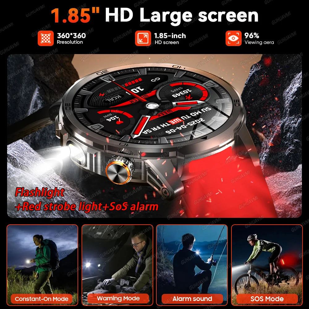 Active Smart Fit Pulse Watch — 1.85" Full Touch, Bluetooth Call & Fitness Tracker